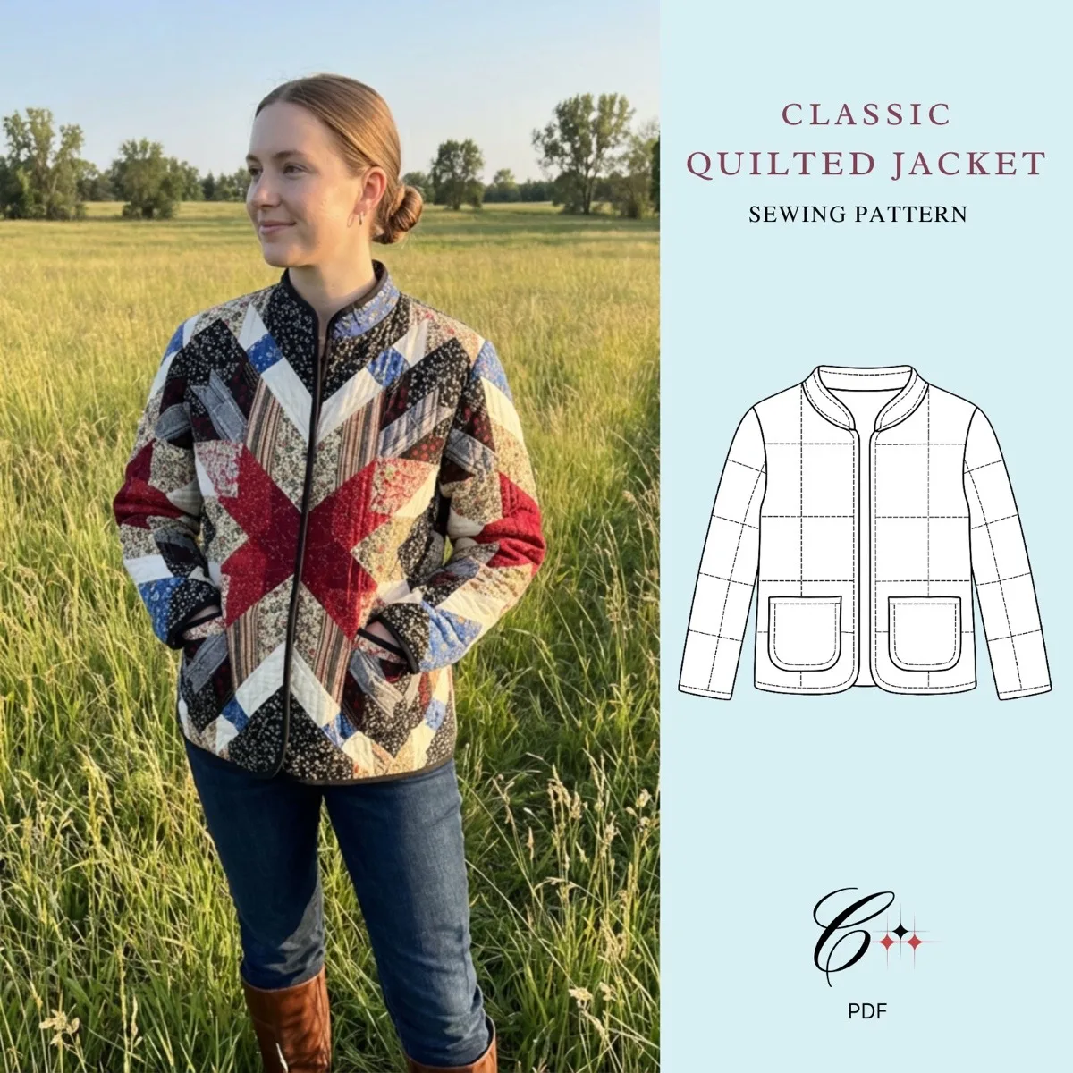 Quilted Jacket II sewing pattern
